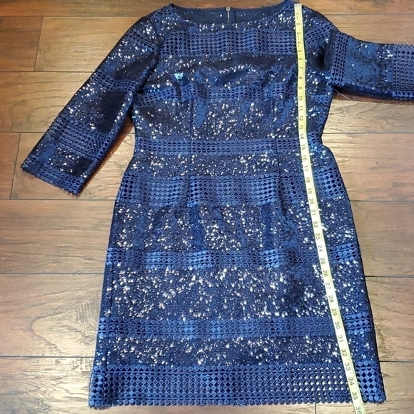 NWT Alex Marie Sequin Mesh Sheath dress - Picture 11 of 12
